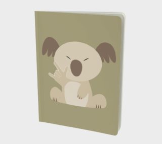 ASL I Love You Koala Large Notebook preview