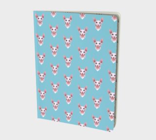 Sphynx cats pattern Large Notebook preview