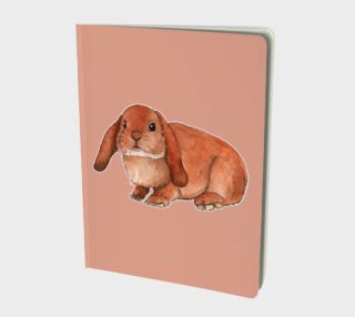 Red rabbit ram Large Notebook preview