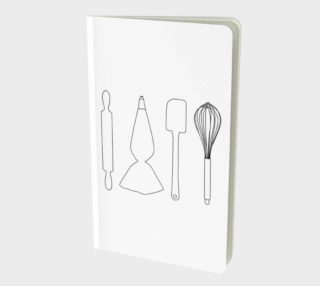 Baking Lover - White - Small Notebook preview