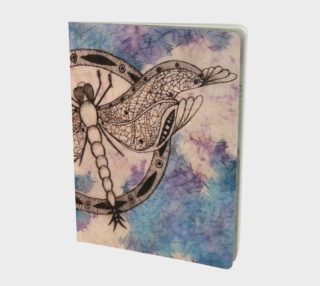Dragonfly Watercolor Batik Large Notebook preview