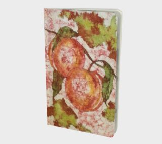 Watercolor Batik Peaches Small Notebook preview