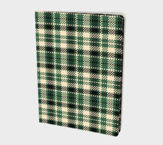 Digital Green & Cream Plaid Notebook preview