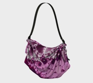 Pink Petals Glass Flower Spiral Origami Tote preview