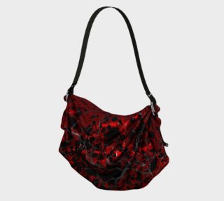 Cracked Blood Gothic Horror Print Hobo Bag preview