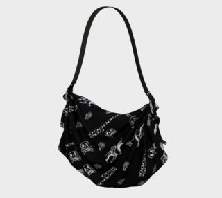 Chained Monsters Cute Gothic Art Print Hobo Bag preview