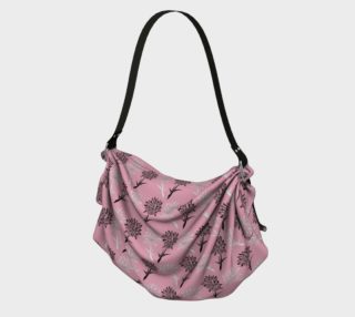 Pink Dandelion Pattern Origami Tote Bag preview