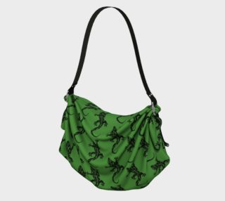 Green Gecko Pattern Origami Bag preview