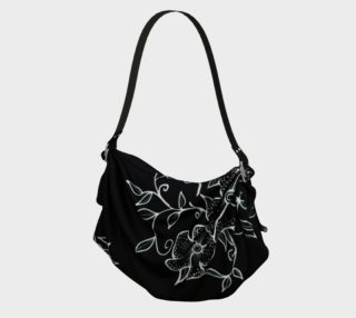 Black and White Floral Ornaments Origami Bag preview