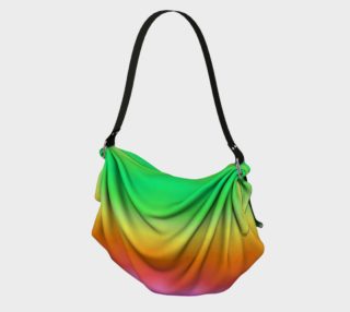 Green and Orange Tiedye Origami Tote preview