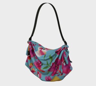 Flower watercolor origami tote preview