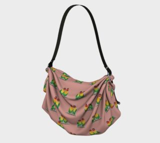 Fischer's lovebirds pattern Origami Tote preview