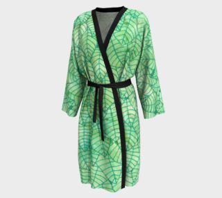 Green foliage watercolor Peignoir preview