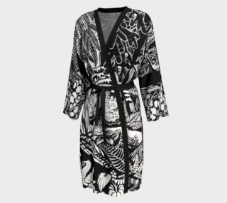 Landscape Art Robe B & W Forest Peignoir preview