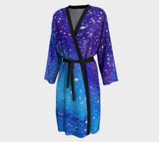 Space Cadet Galaxy Blue and Purple Peignoir preview