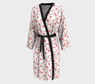 Cherry Tree Pink Blossoms Peignoir Wrap Robe  preview