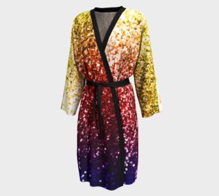 Rainbow Glitter Graphic Robe preview