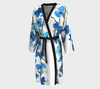 Blue Japanese Blossoms Peignoir preview