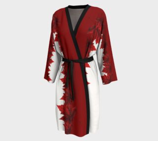Red Maple Leaf Robe Canada Peignoir Robes preview