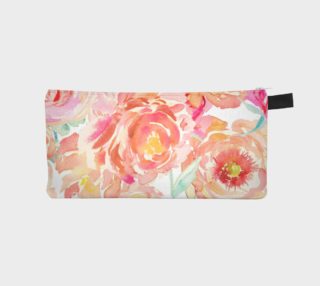 Peony Flowers Makeup Pencil Case preview