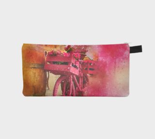 Fuchsia Bicycle With Pink Flowers Pencil Case preview