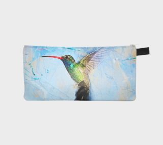 Blue Green Hummingbird Pencil Case preview