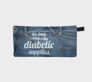 Diabetic supply Small Cosmetic Bag, Small Pouch, Makeup Bag, Small Pouch Purse, Zipper Pouch, Makeup Pouch, Small Cosmetic Bag preview