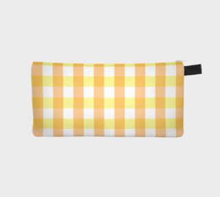Gingham Duo Orange On Yellow preview