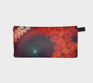 Rose Bud Glass Flower Spiral Pencil Case preview