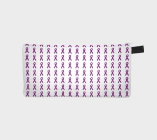 Aperçu de Dark Purple Ribbons Pencil Case