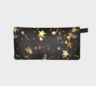 black gold stars pencil case  preview