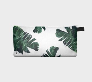 Banana Leaf Watercolor Pattern Pencil Case preview