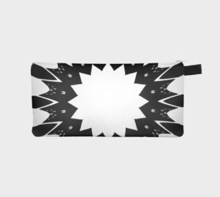 Star Black and White Pencil Case preview