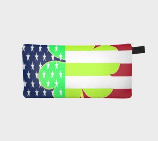 St. Patrick's Day Irish Shamrock Clover American Flag preview