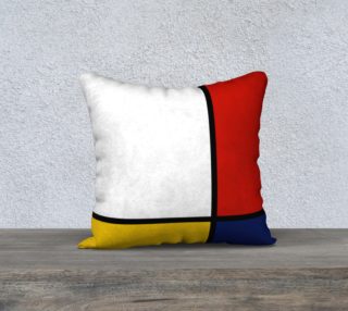 Mondrian Style Abstract Art Red Blue Yellow preview