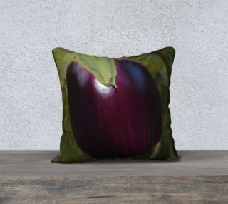 Purple Eggplant Pillow Case 18x18 preview