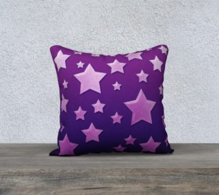Aperçu de Purple Ombre Floating Star Herringbone Weave Pattern