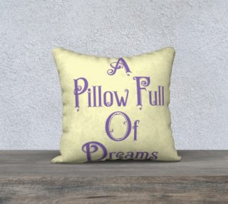 Pillow Full of Dreams-Violet on Cream preview