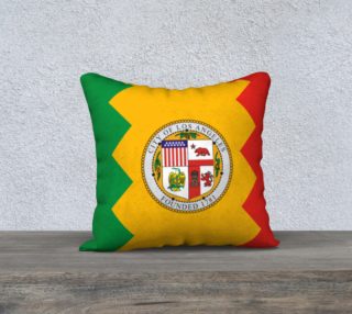 LA Flag Pillow Case 18 x 18 preview