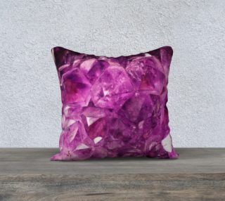 Aperçu de True Purple Amethyst Pillow Case 18 x 18