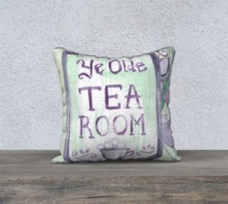 Aperçu de Ye Olde Tea Room 18 x 18 Pillow Case