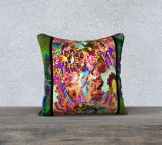 Bohemian Goddess Neon 18 x 18 Pillow preview