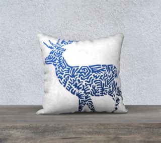 Rudolf Pillow - Blue (small) preview