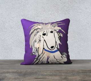 Pillow Cover - Poodle Sergio in Purple preview