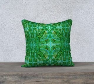 Green Abstraction  18inX18in Pillow Case preview