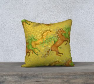 Leaf Horses Pillow preview