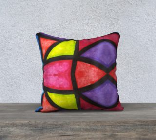 Bold Stained Glass II 26inX20in Pillow Case preview