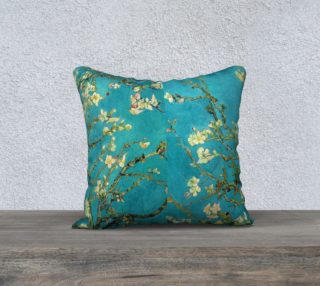Vincent Van Gogh Blossoming Almond Tree Throw Pillow preview