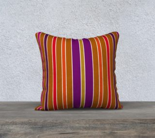 Stripes in Warm Tones Pillow 18 190219D preview