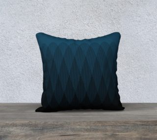 Blue to Black Ombre Signal Pillow 18x18 Square preview